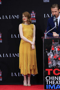 Hand and Footprint Ceremony mit Emma Stone und Ryan Gossling in Los Angeles