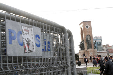 Absperrung des Taksim Platzes, Istanbul