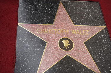 Christoph Waltz erhält einen Stern auf dem Hollywood Walk of Fame, Los Angeles