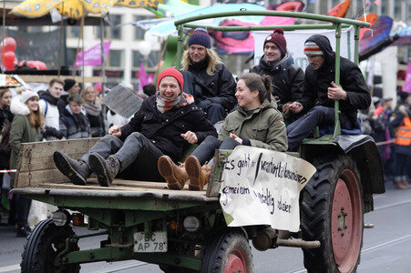 Demonstration 'Wir haben es Satt!' in Berlin
