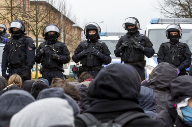 'Cottbus nazifrei' Demonstration, Cottbus