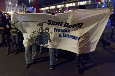 Demonstration am Oranienplatz, Berlin