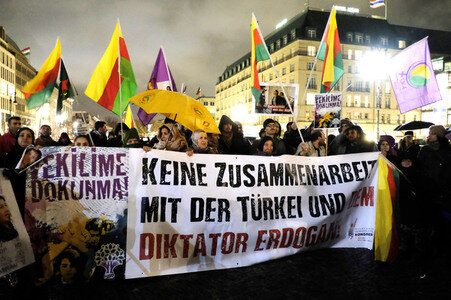 Kurdenprotest in Berlin