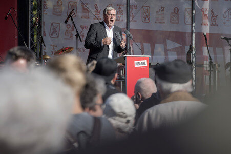Wahlkampfveranstaltung der LINKEN in Berlin