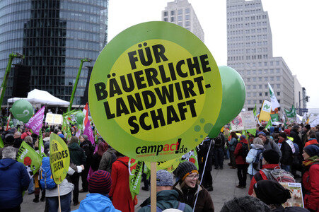 Demonstration 'Wir haben es Satt!' in Berlin