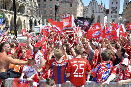 DFB-Pokalfeier des FC Bayern München
