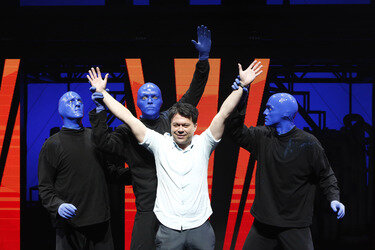 'Blue Man Group' Fototermin, Berlin