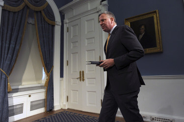 Bill de Blasio Pressekonferenz, New York