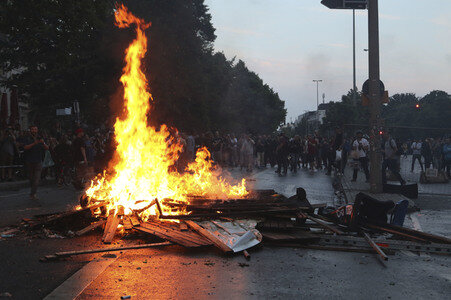 G20 Demonstration und Ausschreitungen im Schanzenviertel in Hamburg