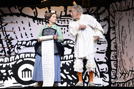 Theaterprobe 'Der eingebildet Kranke' in Berlin