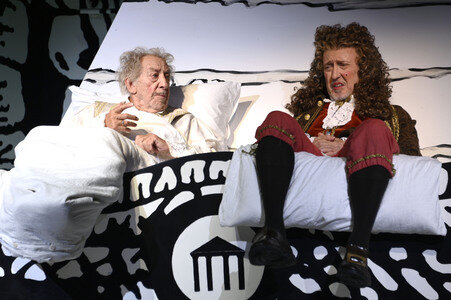 Theaterprobe 'Der eingebildet Kranke' in Berlin