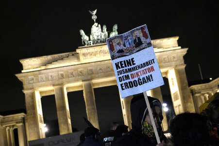 Kurdenprotest in Berlin