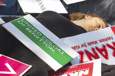 Demo zum Jahrestag des Einsturzes der Textilfabrik Rana Plaza, Berlin