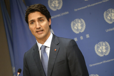 Pressekonferenz mit Justin Trudeau in New York