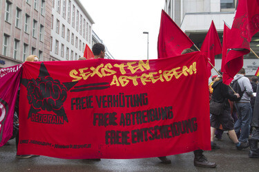 Gegendemonstration zum 'Marsch für das Leben', Berlin