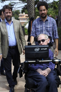 Stephen Hawking Pressetermin auf Teneriffa