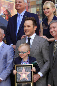 Chris Pratt erhält einen Stern auf dem Hollywood Walk of Fame in Los Angeles