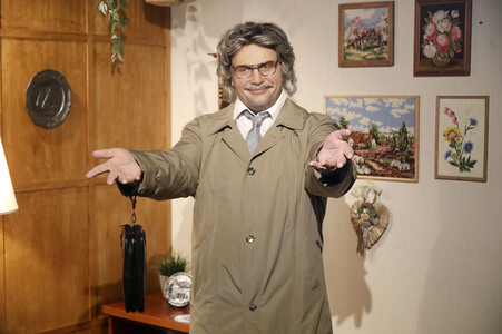 Präsentation der Horst Schlämmer Wachsfigur in einem neuen, eigens gestalteten Set in Berlin