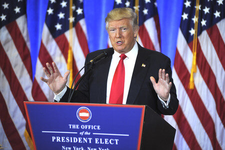 Donald Trump Pressekonferenz in New York