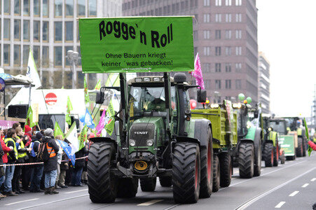 Demonstration 'Wir haben es Satt!' in Berlin