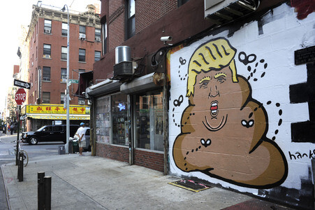Donald Trump by Hanksy in New York