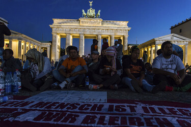 Hungerstreik vor dem Brandenburger Tor, Berlin