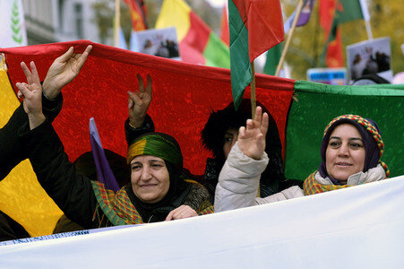 Kurden-Demo in Berlin