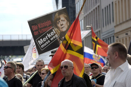 'Merkel muss weg' Demo in Berlin
