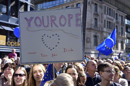 'Pulse of Europe' Kundgebung in Frankfurt