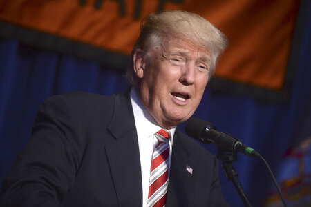 Wahlkampfrede von Donald Trump in New York