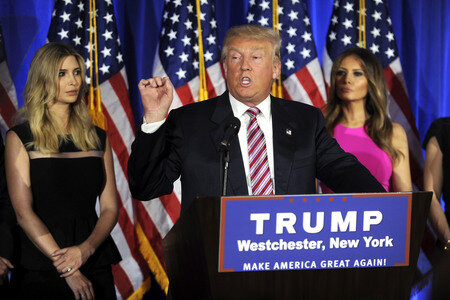 Wahlkampfrede von Donald Trump in Briarcliff Manor
