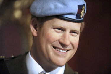 Wax Figuren der britischen Royals bei Madame Tussauds, New York
