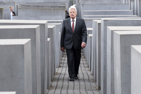 Dreharbeiten mit Joachim Gauck in Berlin