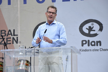 Veranstaltung 'Zusammen gegen Armut, jetzt oder nie - Zeit zu handeln, G7!' in München