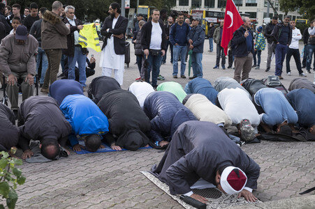 Muslimen Demonstration in Berlin