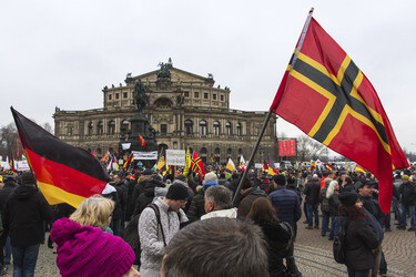 Pegida Demonstration, Dresden