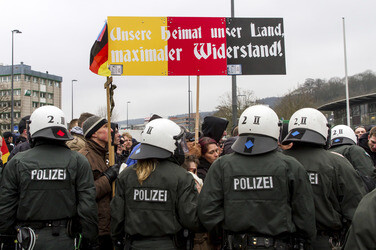 Pegida Demonstration, Wuppertal