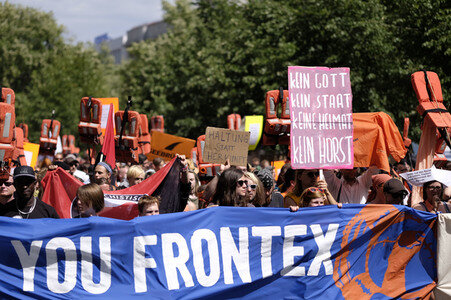 Demonstration für Seenotrettung auf dem Mittelmeer in Berlin