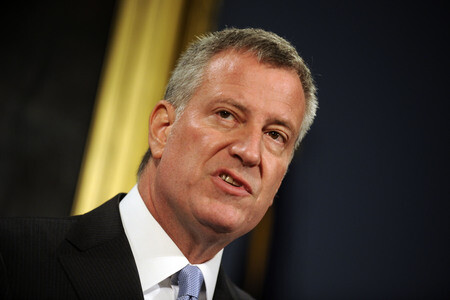 Bill de Blasio Pressekonferenz  in New York