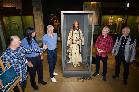 Namensgebung der historischen Blackfoot-Frau im Karl-May-Museum in Radebeul