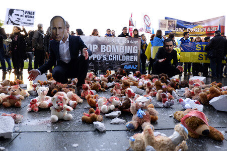 Demo gegen Putin in Berlin