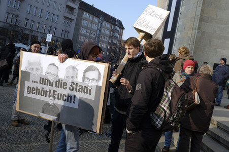 Studentendemo in Berlin