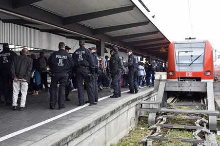 Ankunft der Flüchtlinge am Hauptbahnhof München