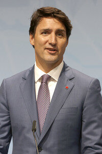 G20 Pressekonferenz von Justin Trudeau in Hamburg
