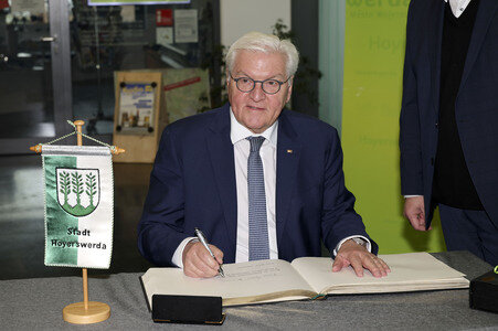 Besuch von Frank-Walter Steinmeier in Hoyerswerda