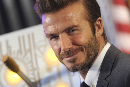 Empire State Building Lighting Ceremony mit David Beckham in New York
