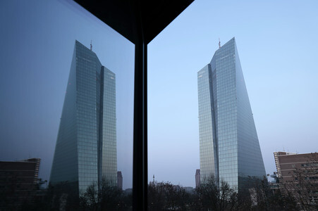 Die Europäische Zentralbank in Frankfurt