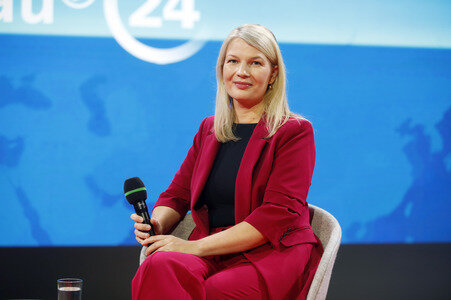 Annett Meiritz auf der Frankfurter Buchmesse 2025 in Frankfurt