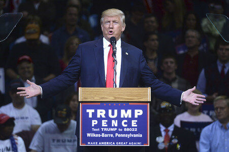 Donald Trump Wahlkampfveranstaltung in Wilkes-Barre