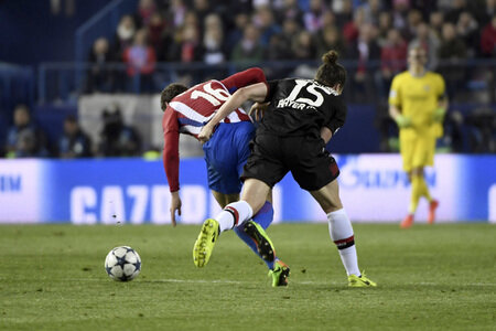 UEFA Champions League Match Atlético Madrid vs. Bayer 04 Leverkusen in Madrid